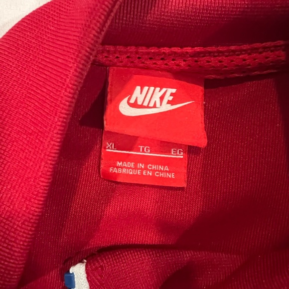 XL TALL Nike Sportwear Men's Gym Red Blue Sail Taped Track Jacket AJ2681-687 Big - Picture 4 of 12